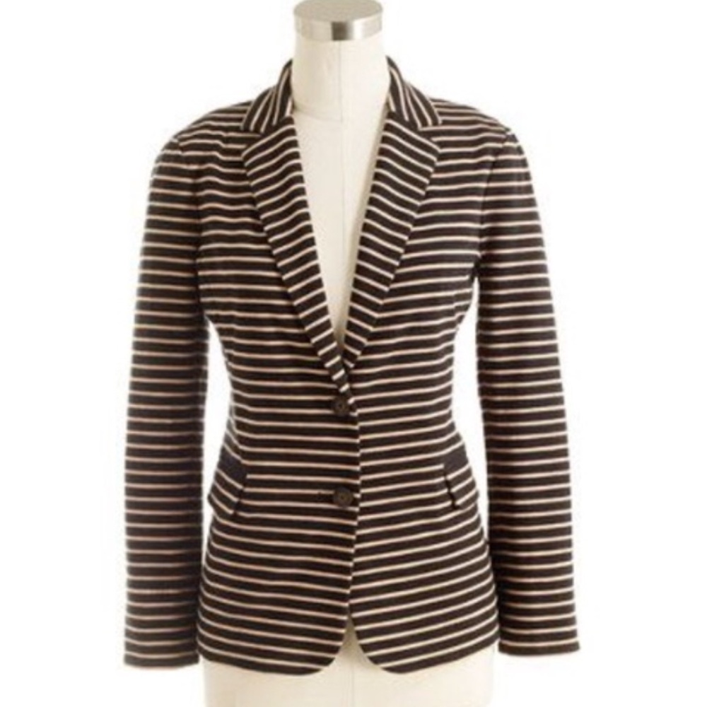 J. Crew Striped Blazer